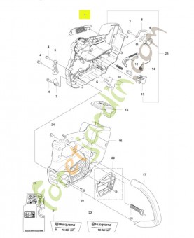 Insert de poignée Husqvarna réf. 593049101