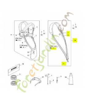 Harnais simple Stihl réf. 4119-710-9012