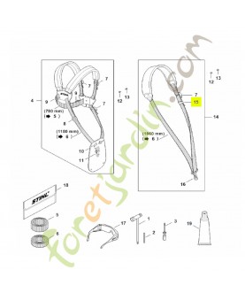 Boucle de réglage Stihl réf. 4119-718-6320. Pièce détachée Stihl