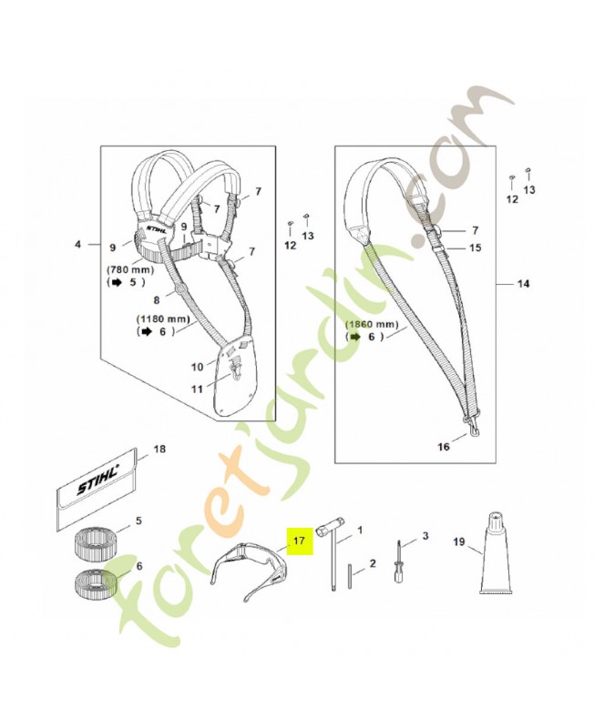 Lunettes de protection STANDARD Stihl réf. 0000-884-0367