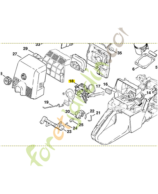 Carburateur Stihl ref. 1128-120-0615 en stock