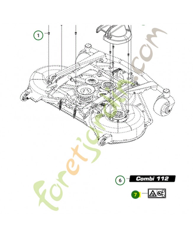 Autocollant Husqvarna ref. 574510001
