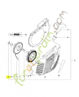 Clips Husqvarna réf. 575857601