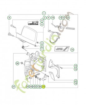 Couvercle Husqvarna réf. 537396901