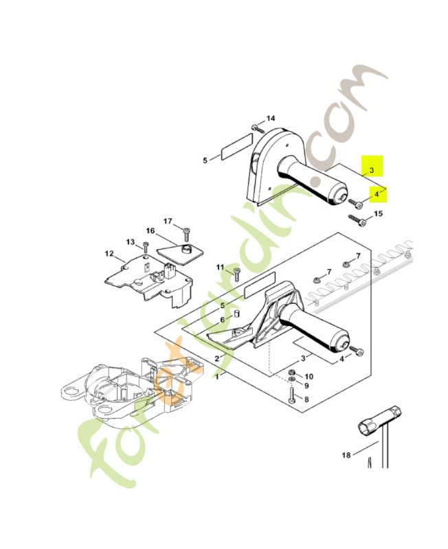 Poignée Stihl réf. 4226-791-0350