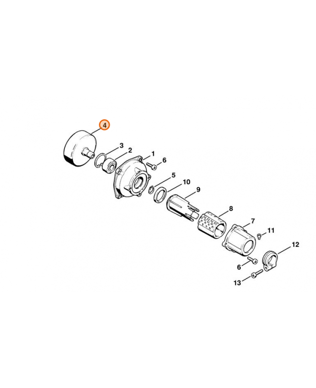 Cloche embrayage Stihl ref. 4117-160-2900 en stock