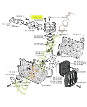 Vis m5 x 22 Husqvarna réf. 725533255