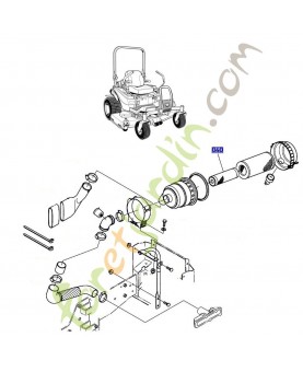 Filtre à air interne pour autoportée ZD 326 et ZD 326 II