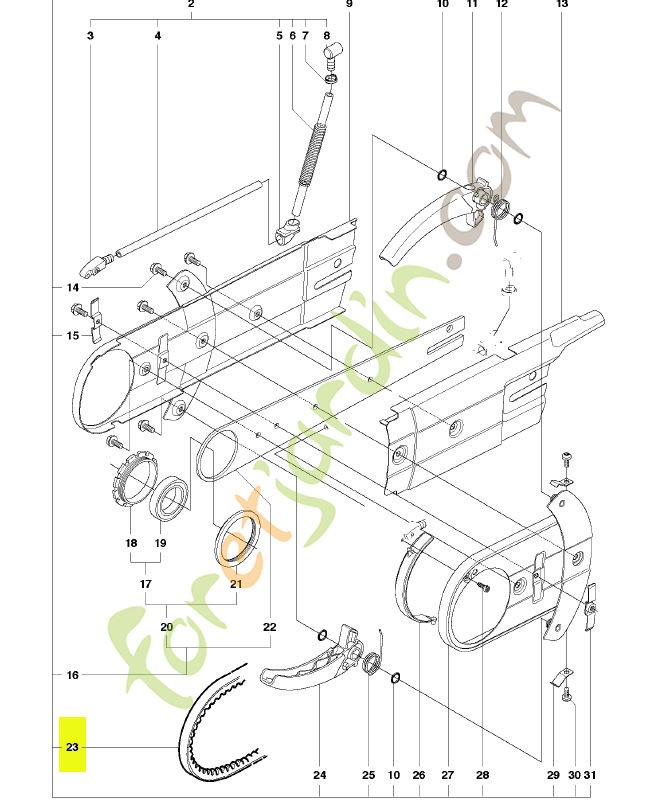 Courroie Husqvarna réf . 506347421