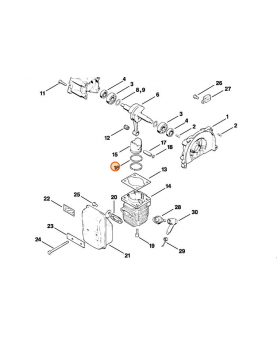 Segment Stihl ref. 4117-034-3000 en stock 1