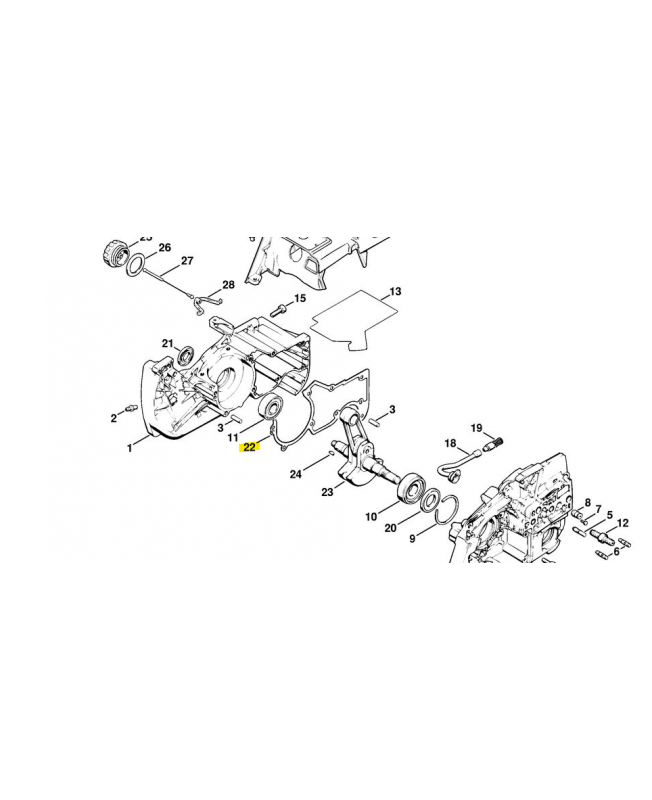 Joint carter Stihl ref. 1124-029-0500 en stock