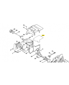 Feuille calorifuge Stihl ref. 1124-084-8303 en stock