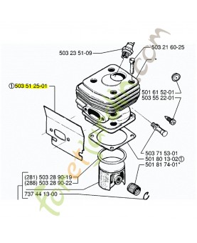 Deflecteur Husqvarna ref. 503512501