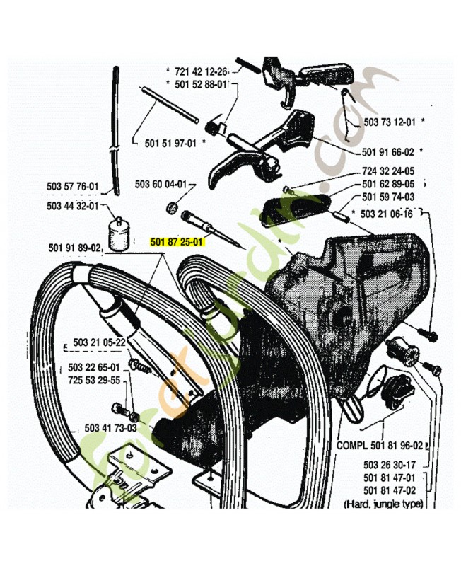 Valve mise a l air Husqvarna ref. 501872501