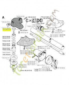 Joint Husqvarna réf. 502286201