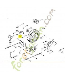 Ressort coudé Stihl réf. 0000-998-1202