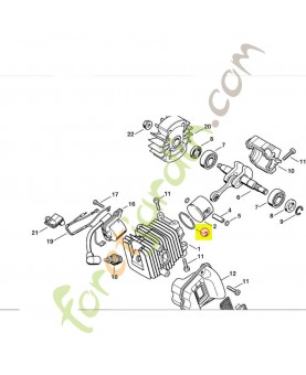 Segment de piston Ø 40x1,5 mm Stihl réf. 1132-034-3000