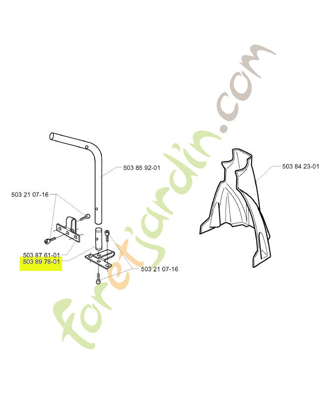 Support Husqvarna réf. 503897801