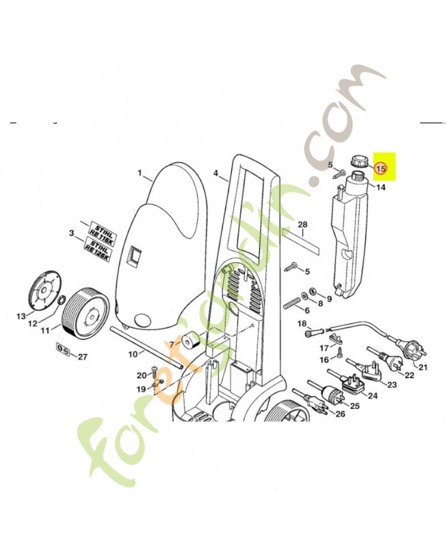 Couvercle Stihl réf. 4734-701-2600