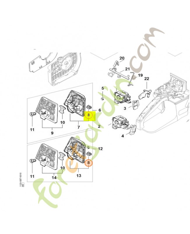 Manchon Stihl réf. 1125-121-9100