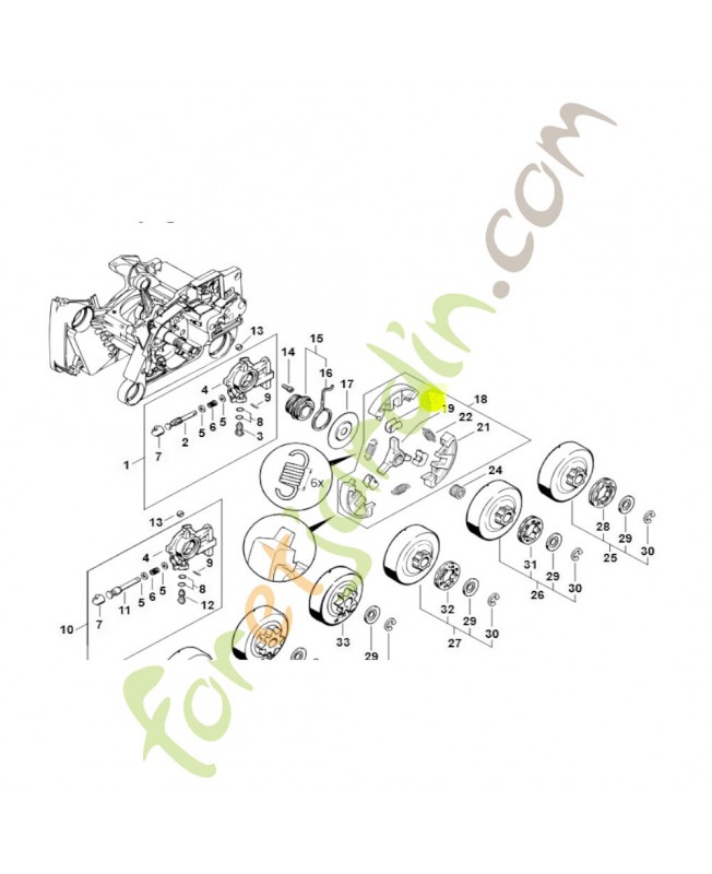 Pièce de fixation Stihl réf. 0000-162-3001