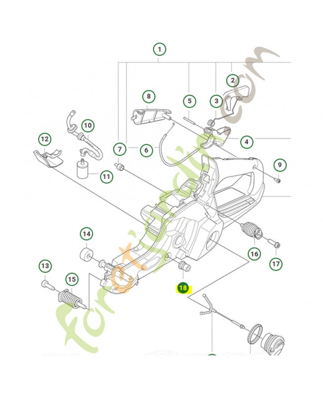Support Husqvarna ref. 501007601