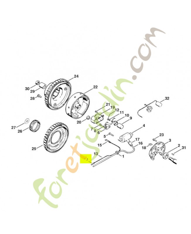 Douille de contact Stihl réf. 1110-442-7000 - Pièce détachée Stihl