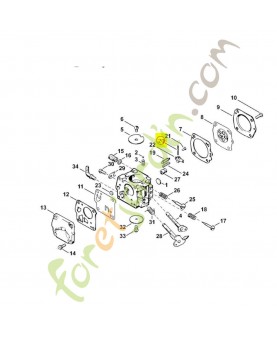Axe Stihl réf. 1110-121-9200