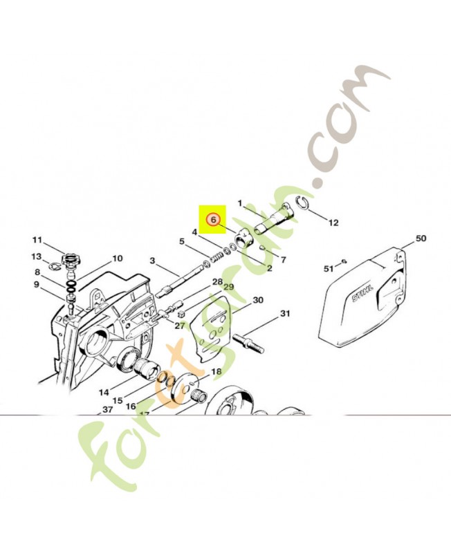 Anneau en caoutchouc Stihl réf. 1110-647-9000