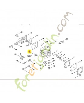 Ressort coudé Stihl réf. 1113-122-3205