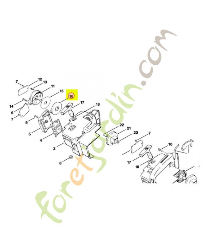 Ressort de rappel Stihl réf. 1114-190-0600