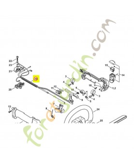 Cable de commande des gaz Stihl réf. 4128-180-1114