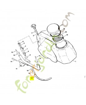Tuyau 545 mm Stihl réf. 4201-678-1114