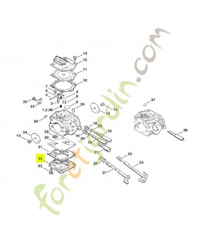 Couvercle de carburateur Stihl réf. 1115-120-0800