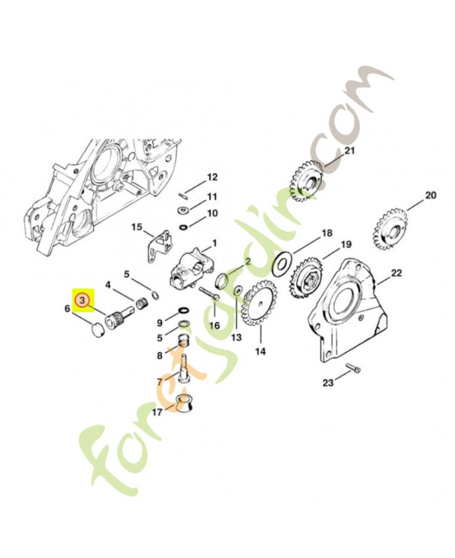Piston de pompe Stihl réf. 1117-647-0601