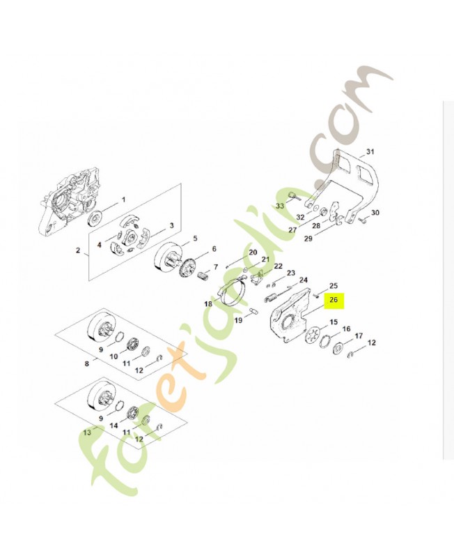 Couvercle Stihl réf. 1119-021-1102