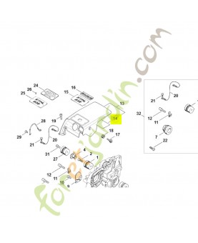 Feuille calorifuge Stihl réf. 1119-084-8300