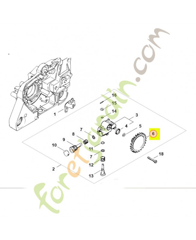 Vis sans fin Stihl réf. 1119-640-7100