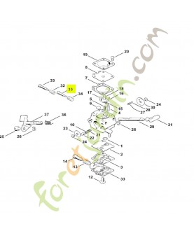 Vis H de richesse à haut régime Stihl réf. 1120-122-6705