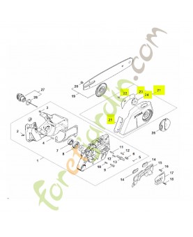 Couvercle de pignon Stihl réf. 1121-640-1700