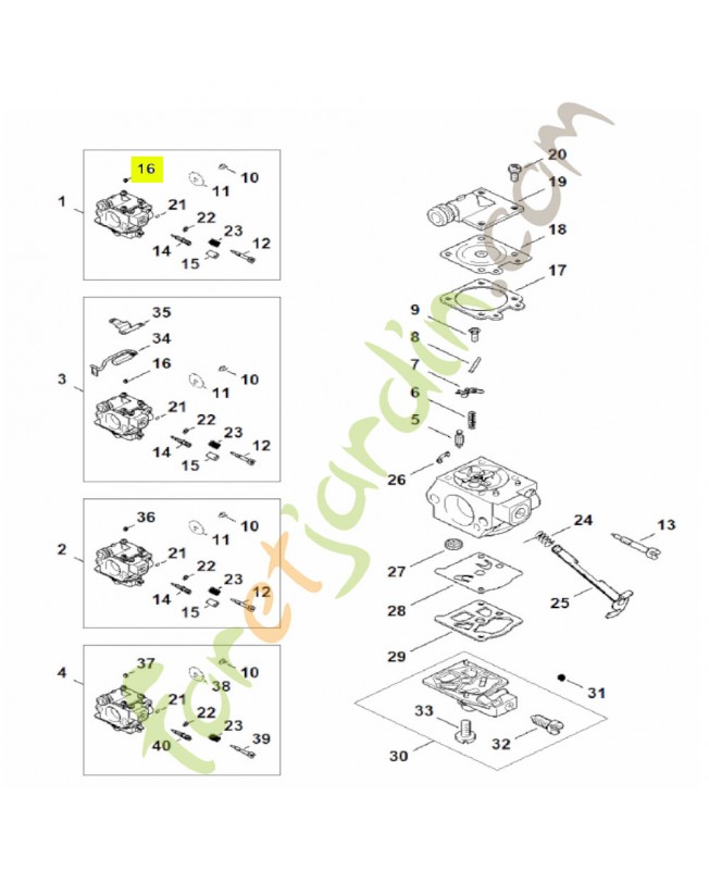 Gicleur fixe 0.48 Stihl réf. 1121-121-5604