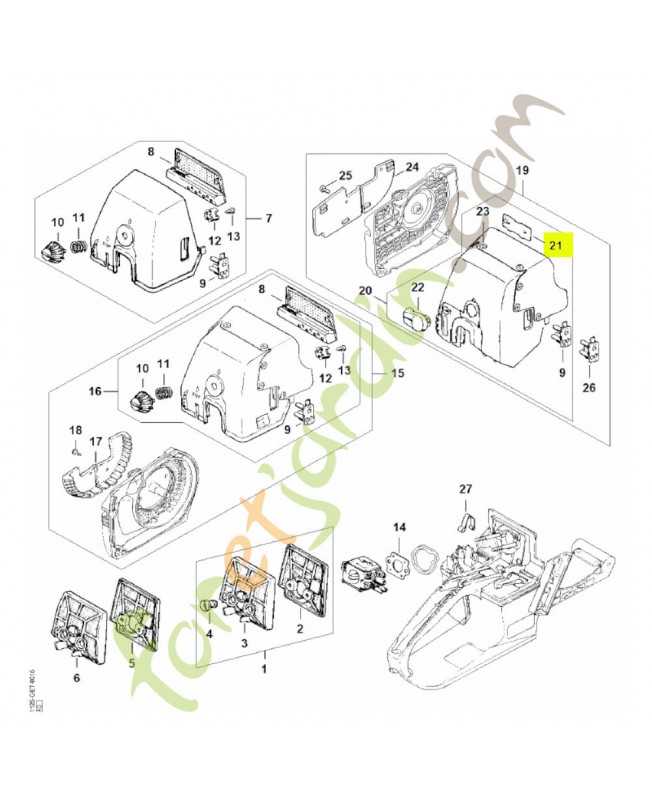 Couvercle Stihl réf. 1121-141-2900