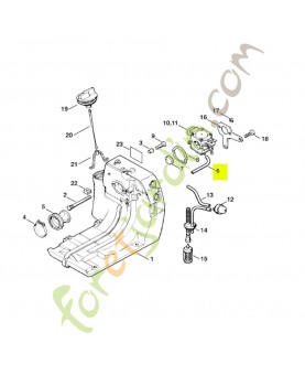 Tuyau d'impulsions Stihl réf. 1121-647-9400