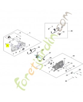 Goupille cylindrique 1,8x19 Stihl réf. 9371-470-1058