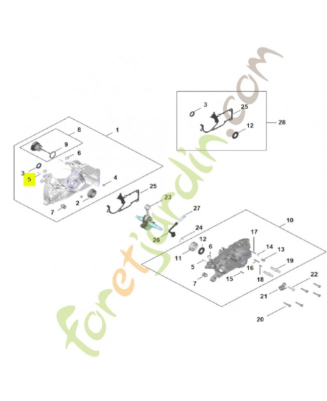 Goupille cylindrique 1,8x19 Stihl réf. 9371-470-1058