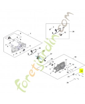 Vis cylindrique is-p 6x30 Stihl réf. 9074-477-4438 en stock