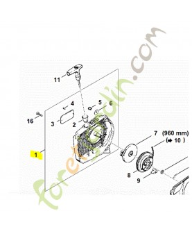 Carter de lanceur Stihl ref. 1118-080-1805 en stock