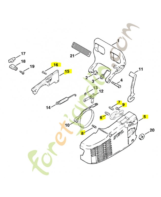Carter chaine Stihl ref. 1120-640-1716 en stock