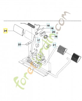 Caoutchouc de pédale Husqvarna réf. 586966402