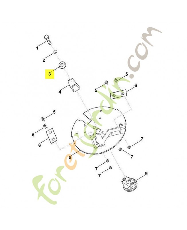 Anneau de serrage 6008-708-7000. Pièce de rechange Sithl / Vicking